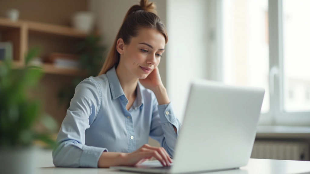 Persona revisando progreso de objetivos financieros en laptop con gráficos de barras visibles